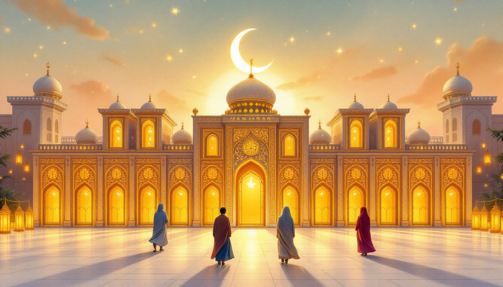 Illustration : calendrier ramadan enfants